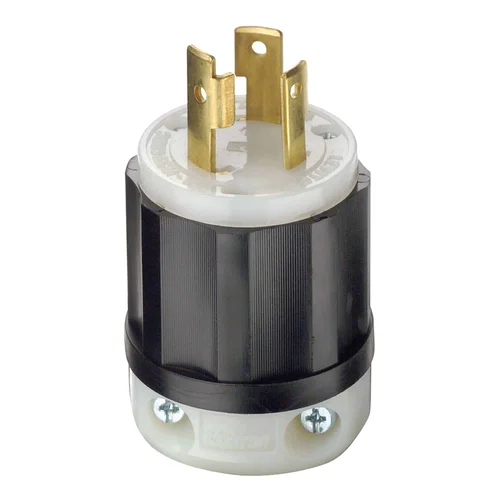 Enchufe Industrial Leviton NEMA L5-30P 30A 125V con Seguro de Giro