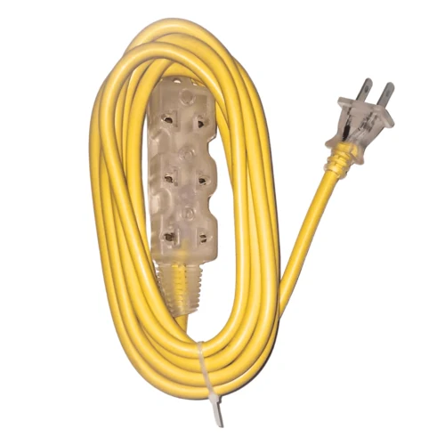 Extensión Eléctrica 7.5 M 3 Tomas Amarrillo