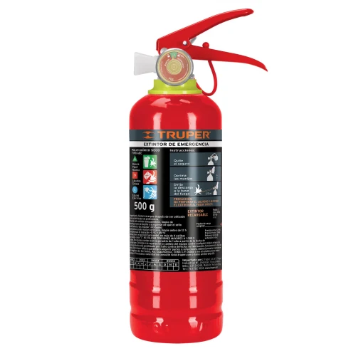 Extintor Portátil Recargable 0.5 Kg Tipo Abc