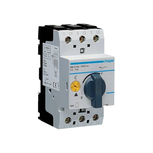 Guardamotor Magnetotérmico Tripolar 6.3 a 10 A Hager MM510N