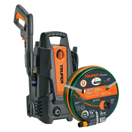 Hidrolavadora 1400W 1500 Psi + Manguera 15 Metros