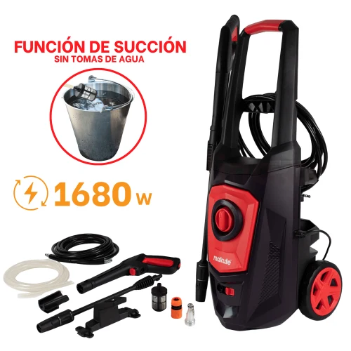 Hidrolavadora Electrica 1680W con Funcion de Succion