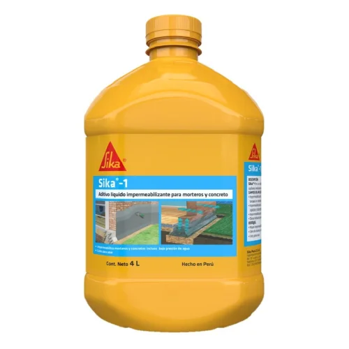 IMPERMEABILIZANTE DE CONCRETO SIKA 1 LÍQUIDO 4L