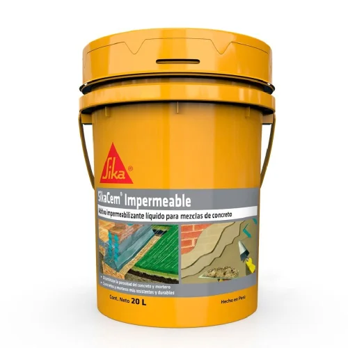 IMPERMEABILIZANTE PARA MEZCLAS SIKA CEM IMPERMEABLE 20L