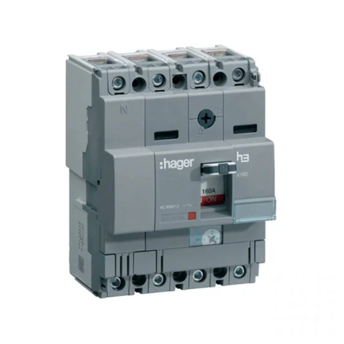 Interruptor Caja Moldeada Regulable Hager H3 x160 4P 40-80A 85kA 240V