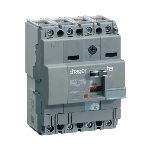 Interruptor de Caja Moldeada Regulable Hager H3 4P 160A 85kA 240V