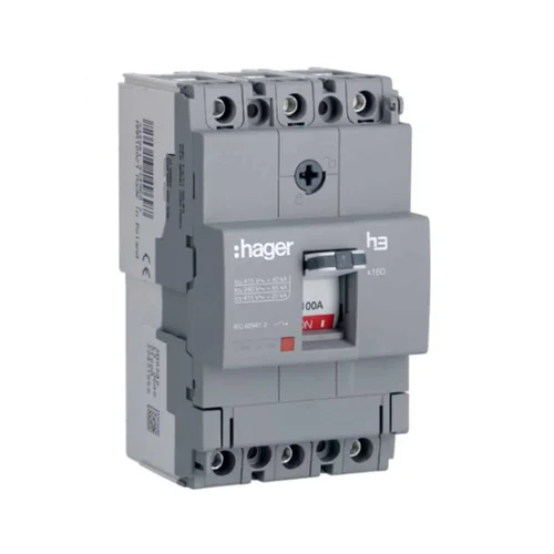 Interruptor de Caja Moldeada Regulable Hager H3 x160 3P 63-100A 85kA 240V