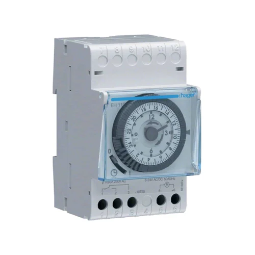 Interruptor Horario Analógico Hager EH110 16A 230V 3 Módulos