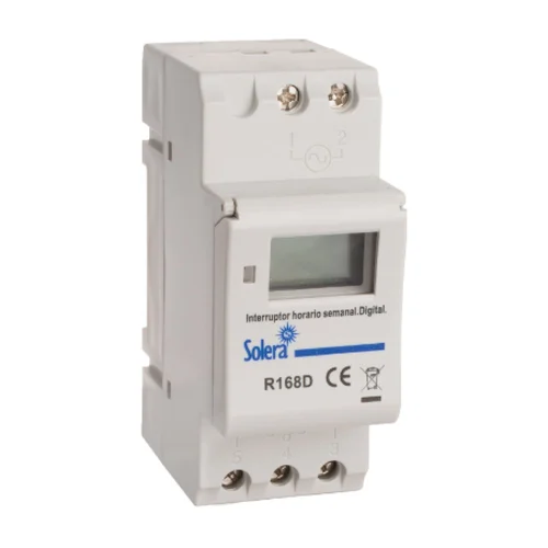Interruptor Horario Semanal Digital-Analógico Solera 230V AC