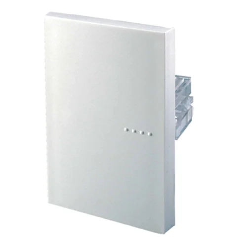 Interruptor Simple de Conmutación Liso 10A 250V Gris 4 Módulos Sissa