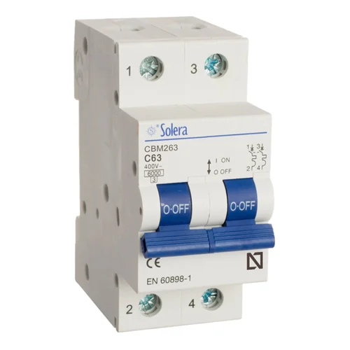 Interruptor Termomagnético Bipolar 2x63A Solera