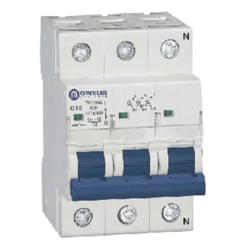 Interruptor Termomagnético para Riel DIN Curva C 3x16A 6 kA SISSA