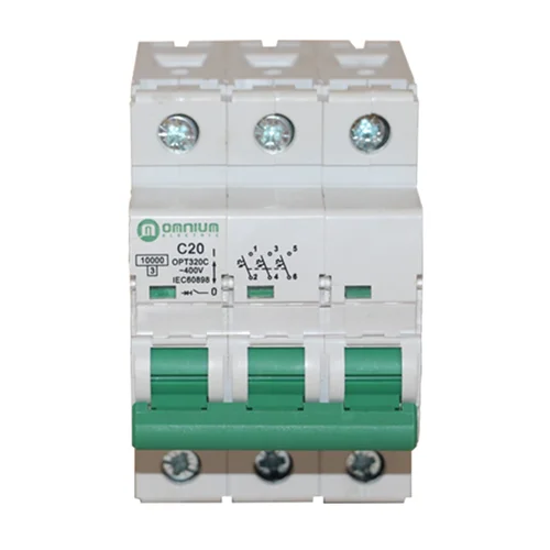 Interruptor Termomagnético para Riel DIN Curva C 3x20A 10kA SISSA