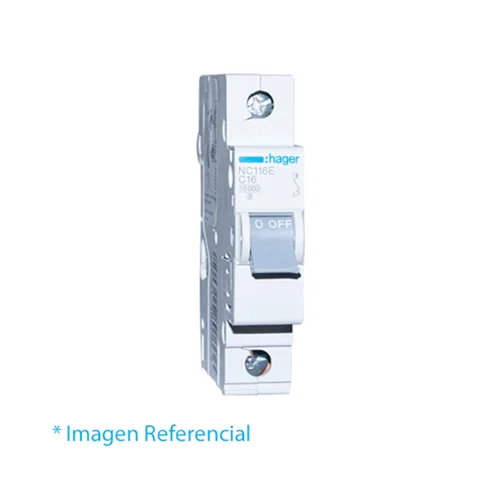 Interruptor Termomagnético Riel DIN 1P 2A Curva C 10kA 230V Hager