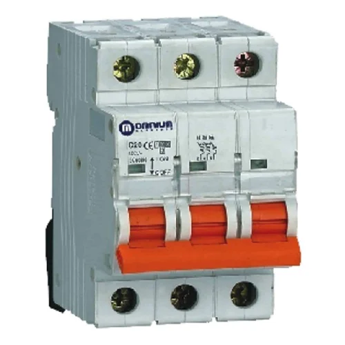 Interruptor Termomagnético Trifásico para Riel DIN Curva C 3x16A 10 kA SISSA