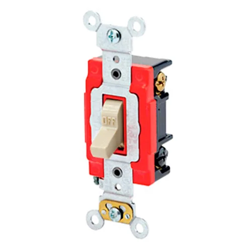 Interruptor Unipolar de Conmutación 3 Vías 20A 250V Marfil Leviton
