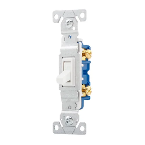 Interruptor Unipolar Simple de Palanca 15A 120V Blanco SISSA