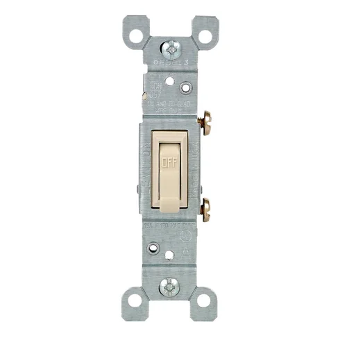 Interruptor Unipolar Simple de Palanca Leviton 15A 120V Marfil