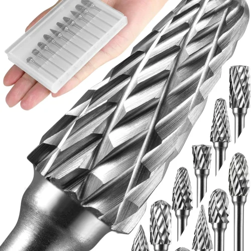 Juego de 10 Fresas de Carburo 1/8"