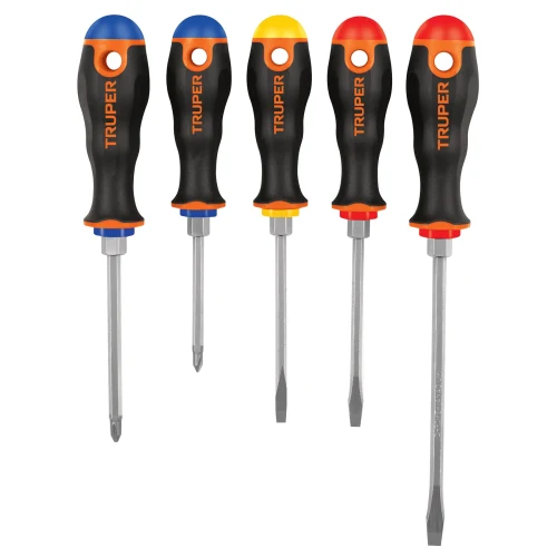 Juego de 5 Desarmadores Mango Confort Grip