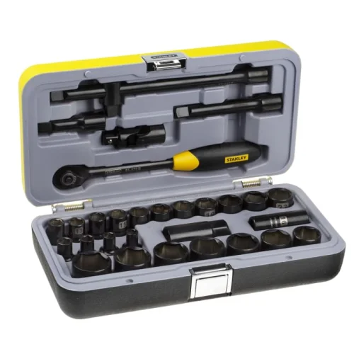 Juego de Dados Fatmax Cromo Negro 30 Piezas