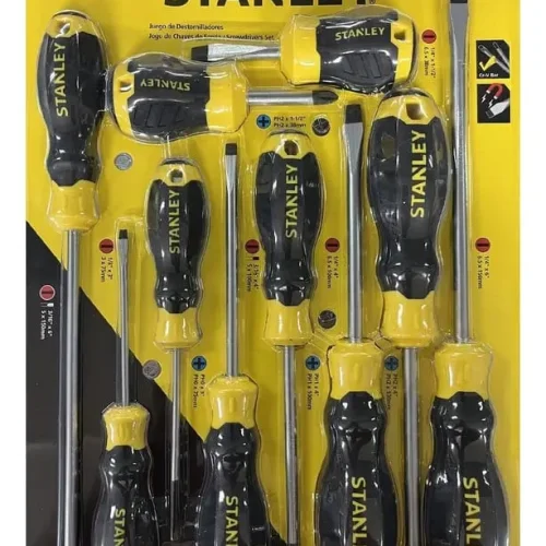 Juego de Destornilladores Cushion Grip 10 Pzas Plano Phillips STMT66676-840