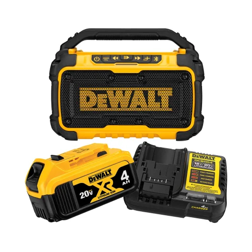 Kit Parlante Altavoz Bluetooth 12V/20V con 1 Batería 4.0AH con Cargador