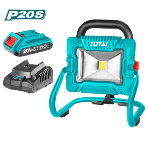 Lampara Reflector 20V 20W Incluye Bateria 2AH y Cargador