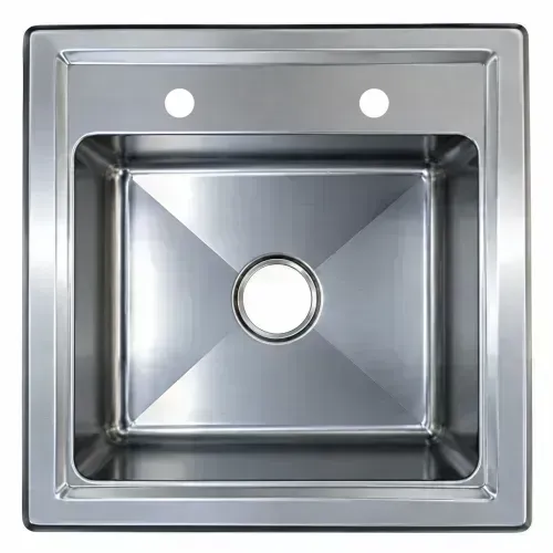 LAVADERO CLINICO B-1 DE ACERO INOX 304 DE UNA POZA 1.2 MM