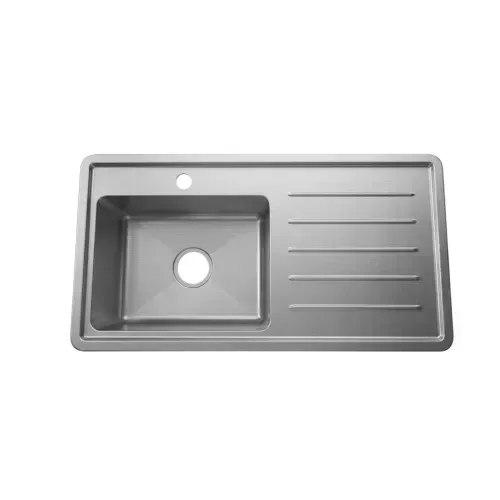 LAVADERO CLINICO B-11 DE ACERO 304 DE UNA POZA CON ESCURRIDOR 1.2 MM