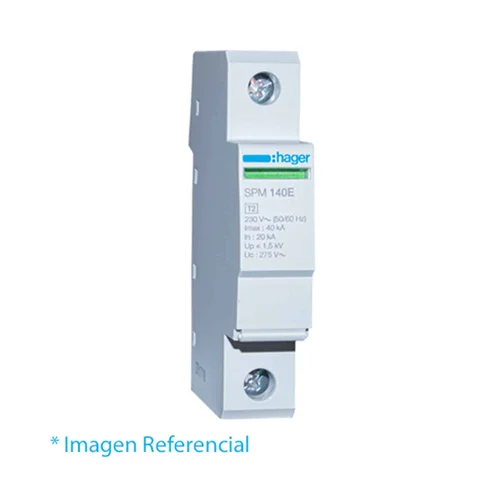 Limitador de Sobretensión Tipo 2 Monobloc 1 Polo 65kA 275V Hager