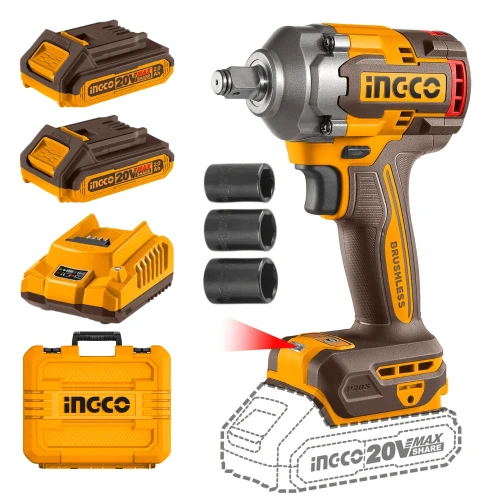 Llave de Impacto 400 Nm + 2 Baterías 2AH