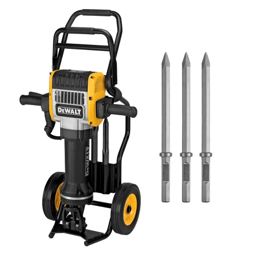 Martillo Demoledor 1-1/8" 31KG con 1 Carrito con 3 Cinceles