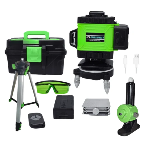 Nivel Laser 12 Líneas Bateria 5AH Incluye Trípode
