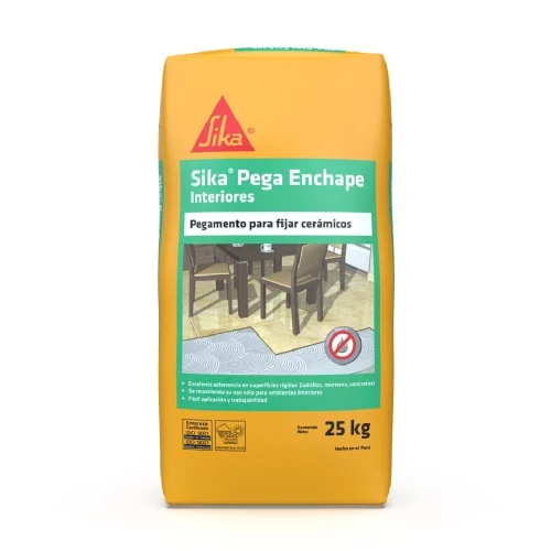 PEGAMENTO GRIS PARA CERÁMICOS SIKA PEGA ENCHAPE INTERIORES