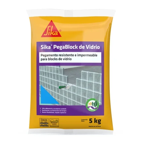 PEGAMENTO PARA BLOQUE DE VIDRIO SIKA PEGABLOCK X 5KG