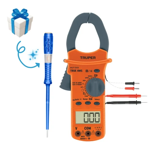 Pinza Amperimétrica Industrial + Piloto