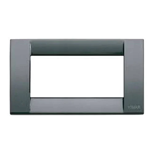 Placa de 4 Módulos Negro Metal Antracita SISSA Línea Idea