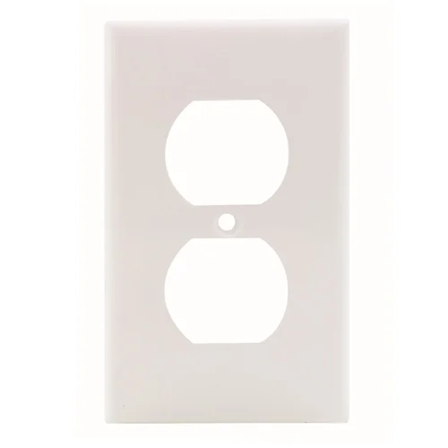 Placa Doble de Nylon para Tomacorriente Blanca Leviton 80703-W