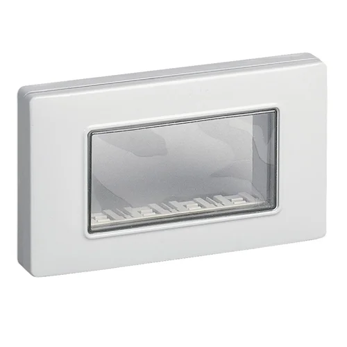 Placa Hermética de Empotrar IP55 de 4 Módulos Línea Plana SISSA