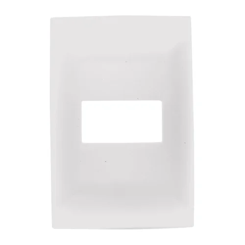 Placa Simple de 1 Módulo Leviton Línea Cien Blanca