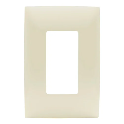 Placa Simple de 3 Módulos Cien Marfil para Toma GFCI Leviton 5835-W
