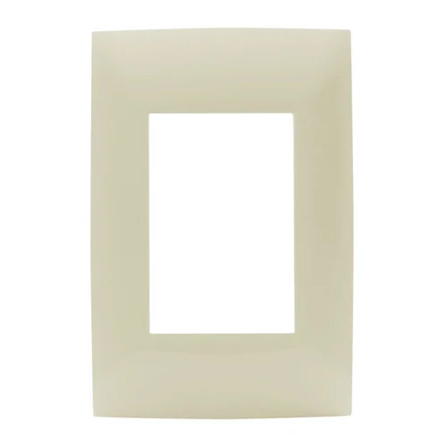 Placa Simple de 3 Módulos Leviton Línea Cien Marfil