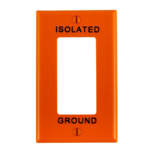 Placa Simple Decora de Nylon Anaranjado Leviton 80401-IG