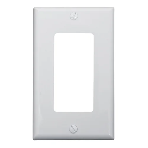 Placa Simple Decora de Nylon Blanca Leviton 80401-NW