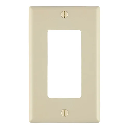 Placa Simple Decora de Nylon Color Marfil Leviton 80401-NI — LEVITON