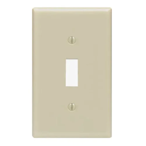 Placa Simple para Interruptor de Baquelita Marfil Leviton