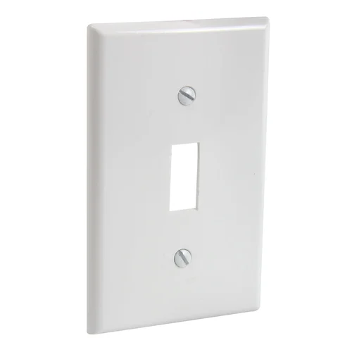Placa Simple para Interruptor en Baquelita Blanca Leviton 88001