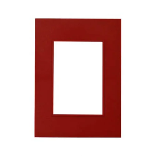 Placa y Distanciador Serie Bauhaus Rojo SISSA