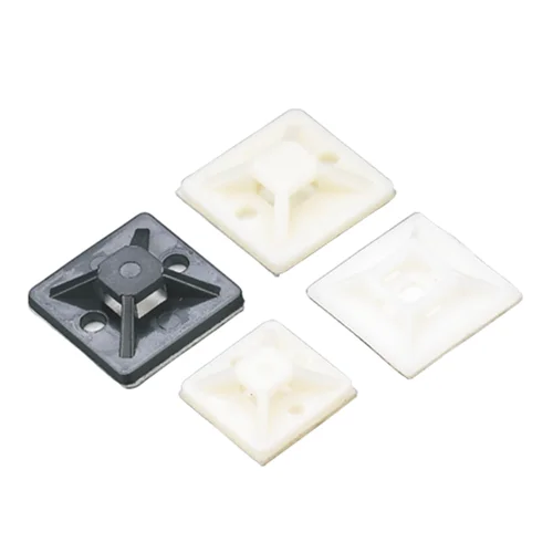 Porta Cintillos Autoadhesivo 25x25 mm Negro SISSA - Paquete x 100 Unidades